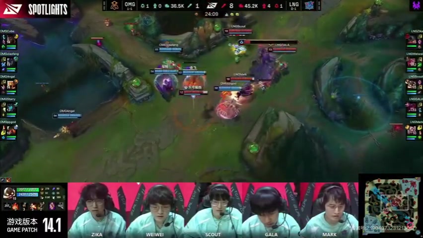 LNG语音 GALA最后时刻调侃Mark：能别点燃抢人头吗